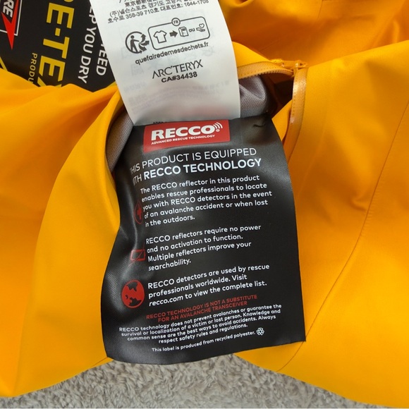 Arc'teryx NWT Women's Size 0 Rush Gore-tex Bib Pants Yellow Gorpcore 5898 Model - Picture 14 of 16